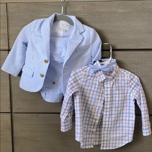 Janie and Jack 2-piece suit, shirt and tie 12-18